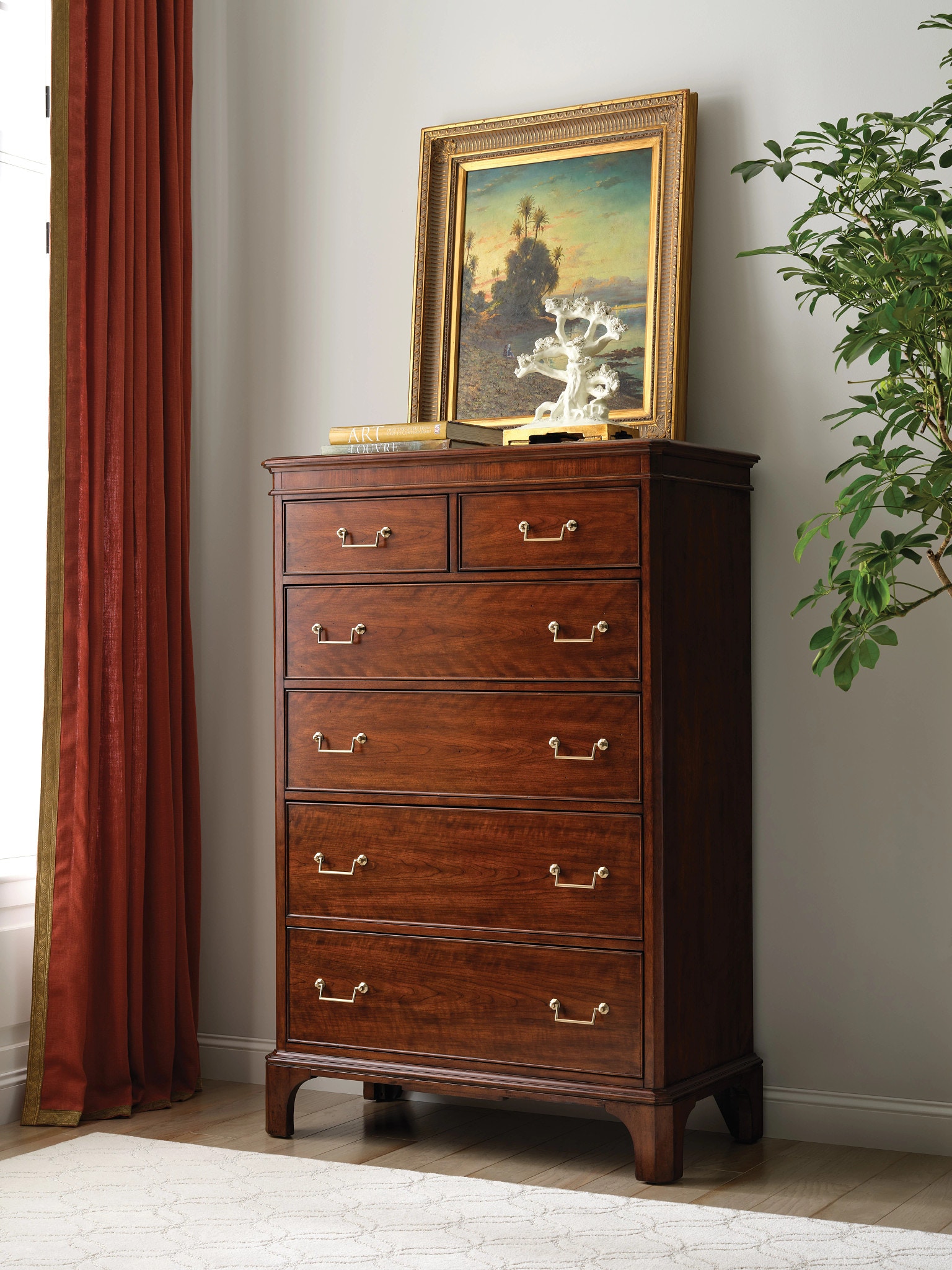 American Drew Bedroom Andover Six Drawer Chest 426-215 - Art