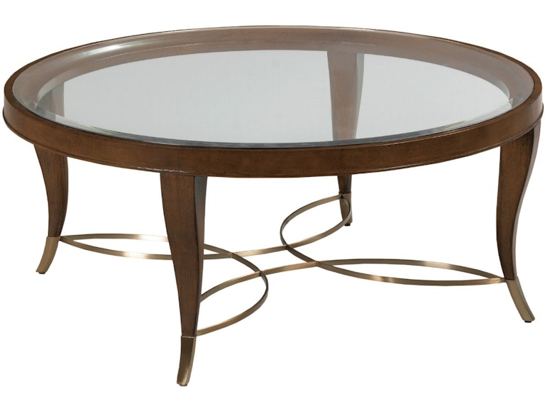 American Drew Living Room Vantage Round Coffee Table 929-911 - D Noblin  Furniture - Pearl and