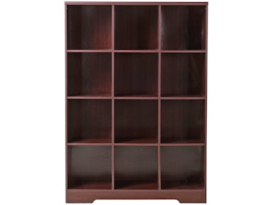 American Furniture Classics Large 12 Cube Storage Organizing Bookcase - Classic Cherry 120