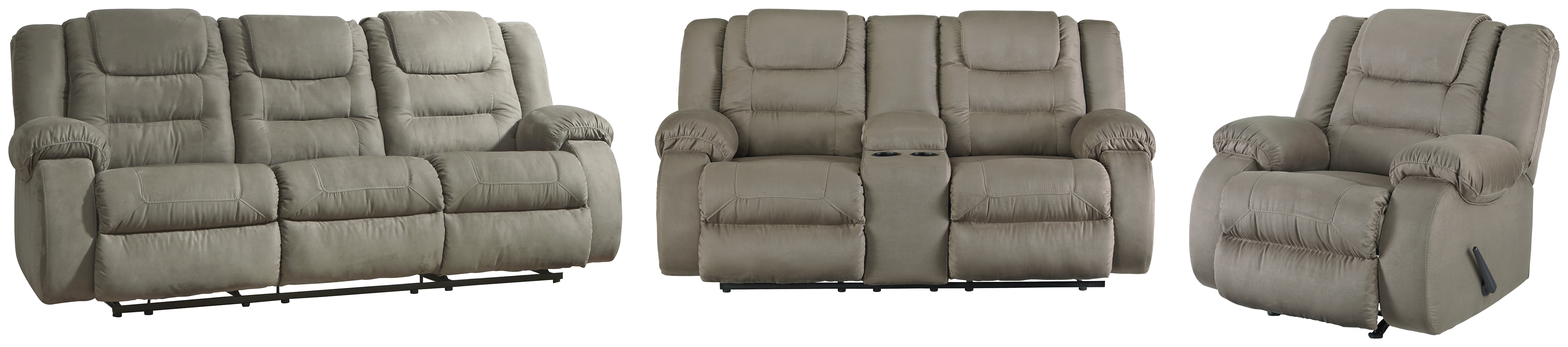 Ashley mccade reclining loveseat 2024 with console