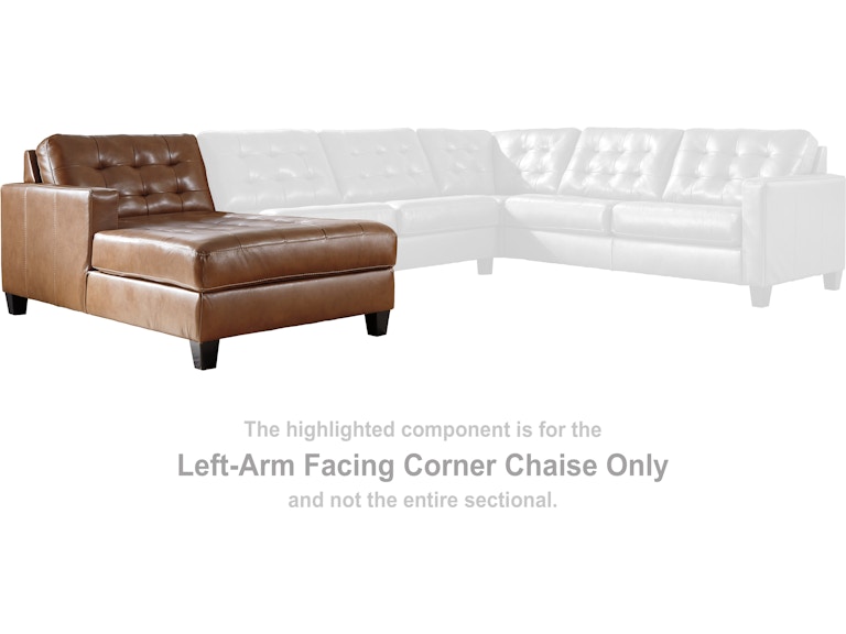Signature Design by Ashley Baskove Left-Arm Facing Corner Chaise 1110216 at Woodstock Furniture & Mattress Outlet