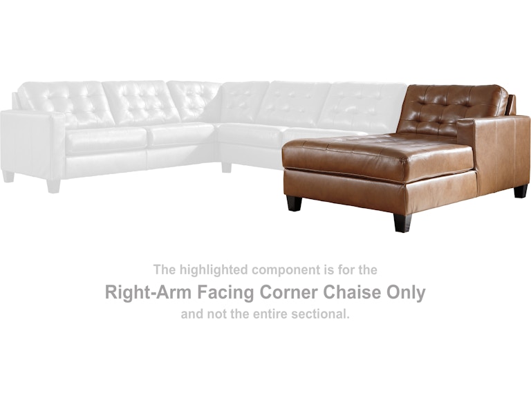 Signature Design by Ashley Baskove Right-Arm Facing Corner Chaise 1110217 at Woodstock Furniture & Mattress Outlet