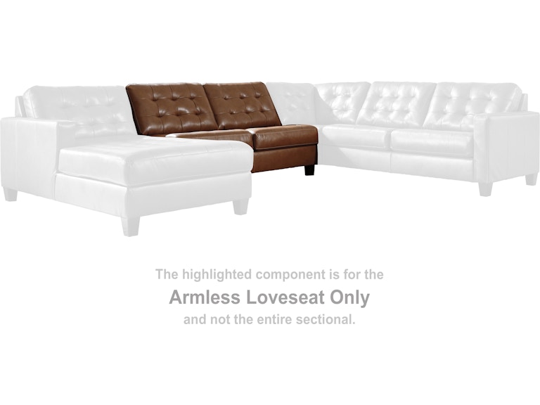 Signature Design by Ashley Baskove Armless Loveseat 1110234 at Woodstock Furniture & Mattress Outlet