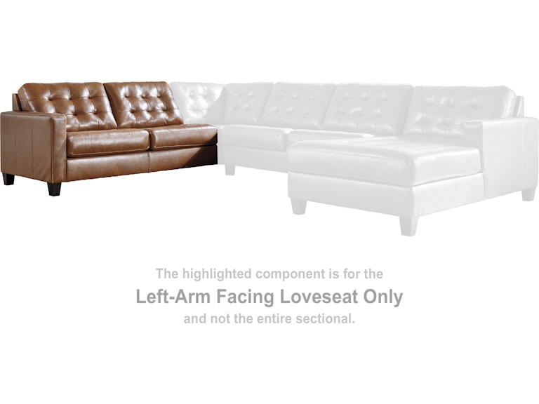 Signature Design by Ashley Baskove Left-Arm Facing Loveseat 1110255 at Woodstock Furniture & Mattress Outlet