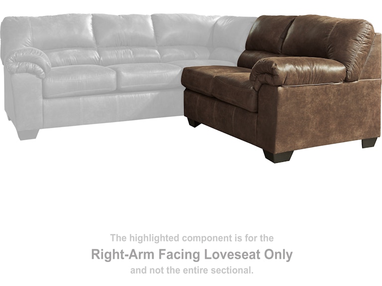 Signature Design by Ashley Bladen Coffee Right-Arm Facing Loveseat 1202056 at Woodstock Furniture & Mattress Outlet