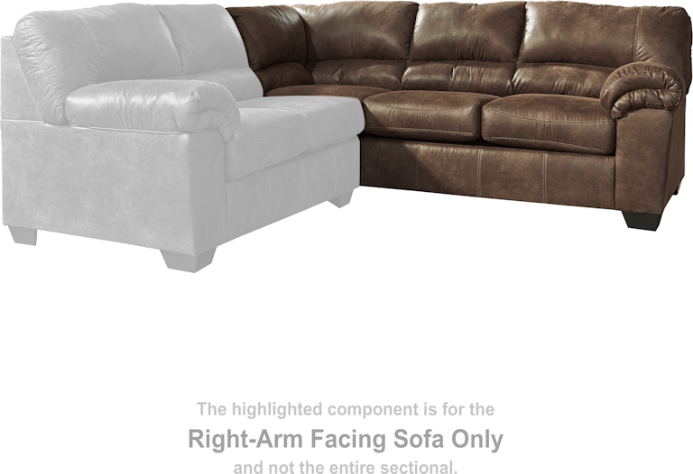 Signature Design by Ashley Bladen Coffee Right-Arm Facing Sofa 1202067 1202067