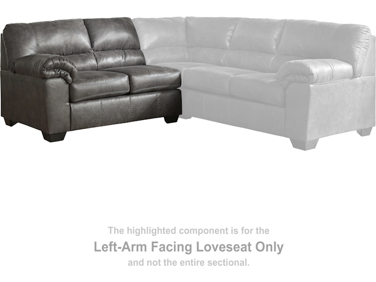 Signature Design by Ashley Bladen Slate Left-Arm Facing Loveseat 1202155 at Woodstock Furniture & Mattress Outlet