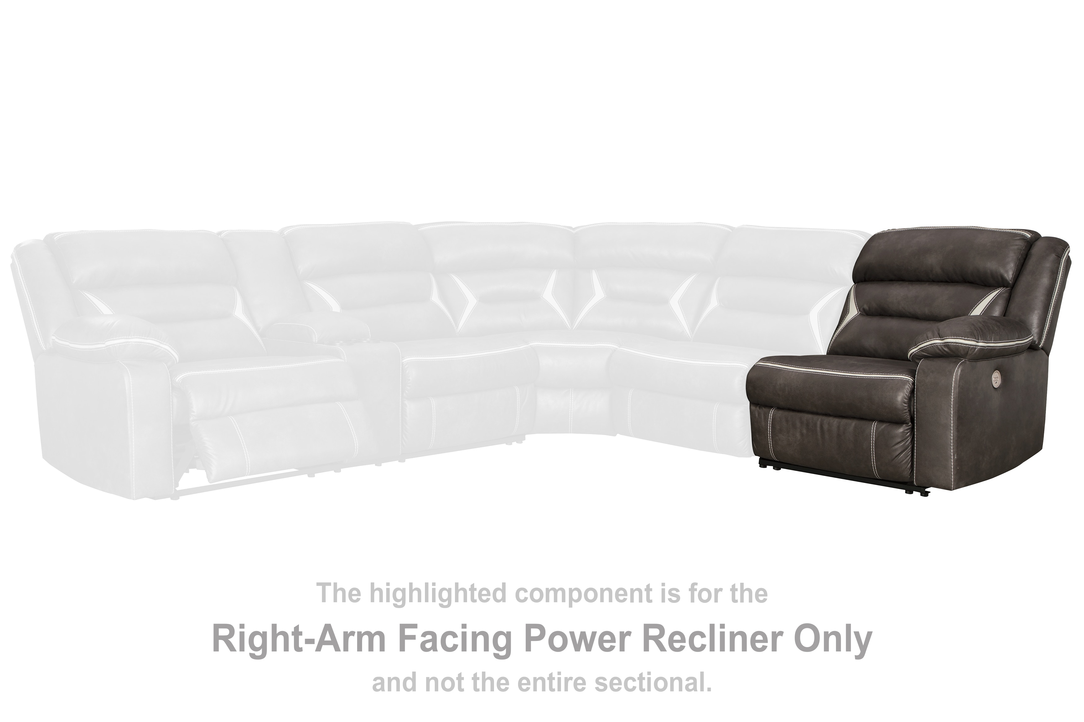 Signature Design By Ashley Living Room Kincord 4-Piece Power Reclining ...