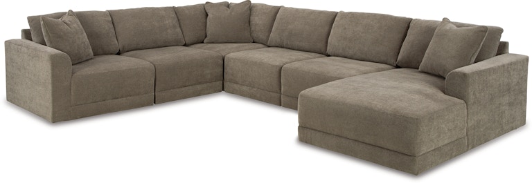 Benchcraft Raeanna 6-Piece Sectional with Chaise 14603S9