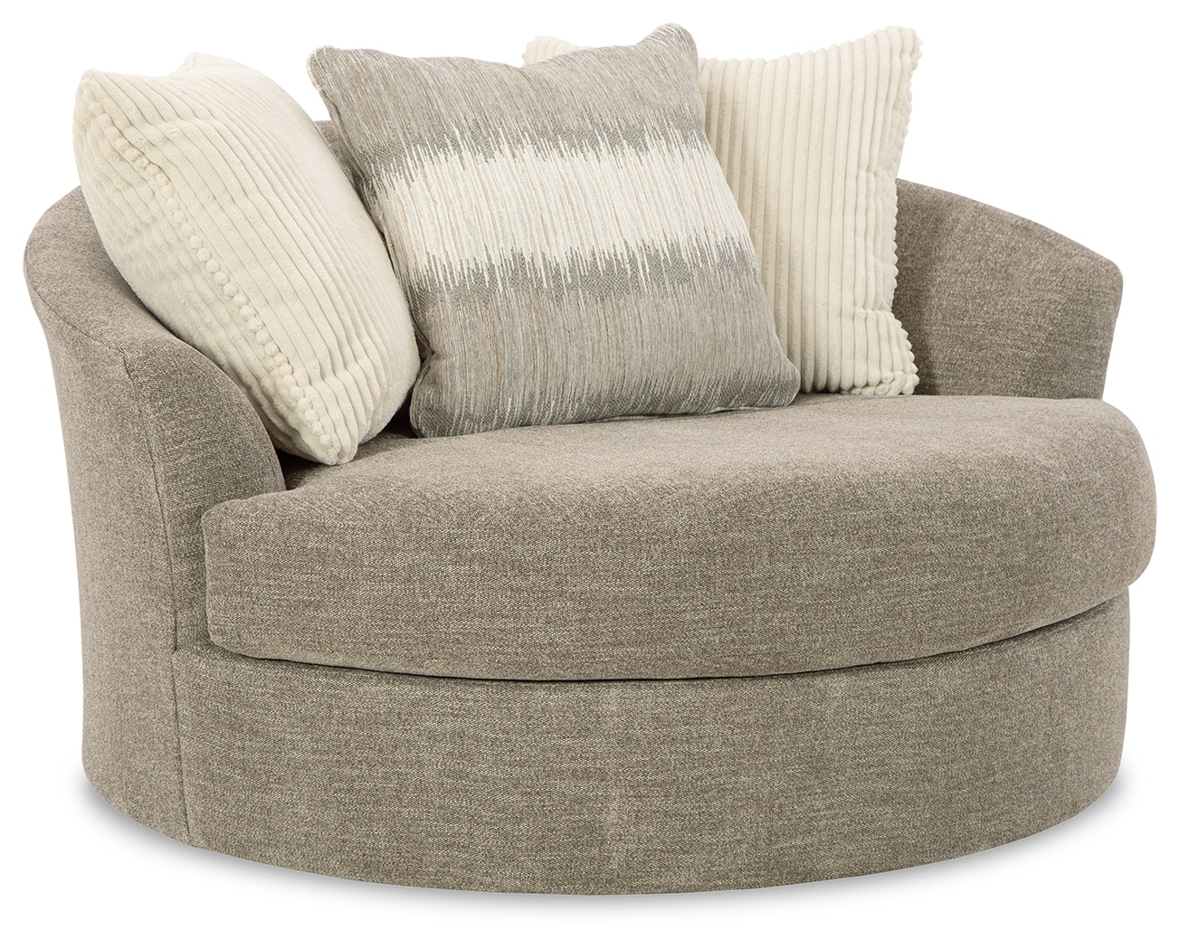 Swivel barrel best sale chair oversized