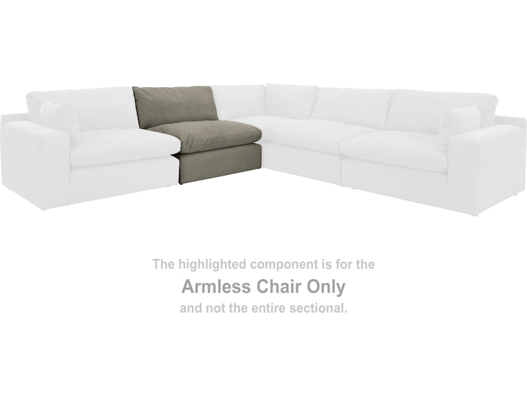 Signature Design by Ashley Next-Gen Gaucho Armless Chair 1540346 at Woodstock Furniture & Mattress Outlet
