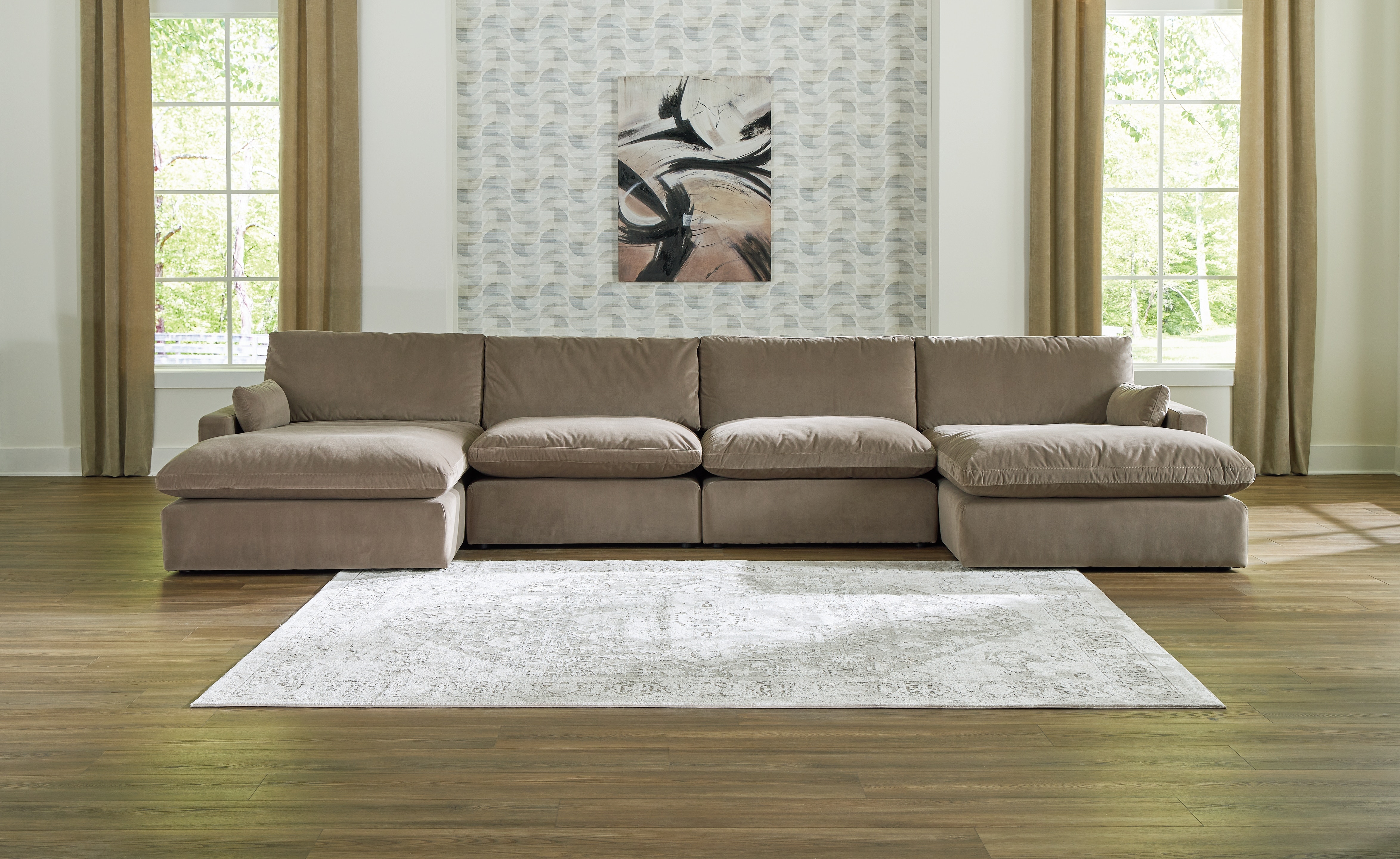 Ashley Living Room Sophie 4-Piece Sectional with Chaise 15706S8