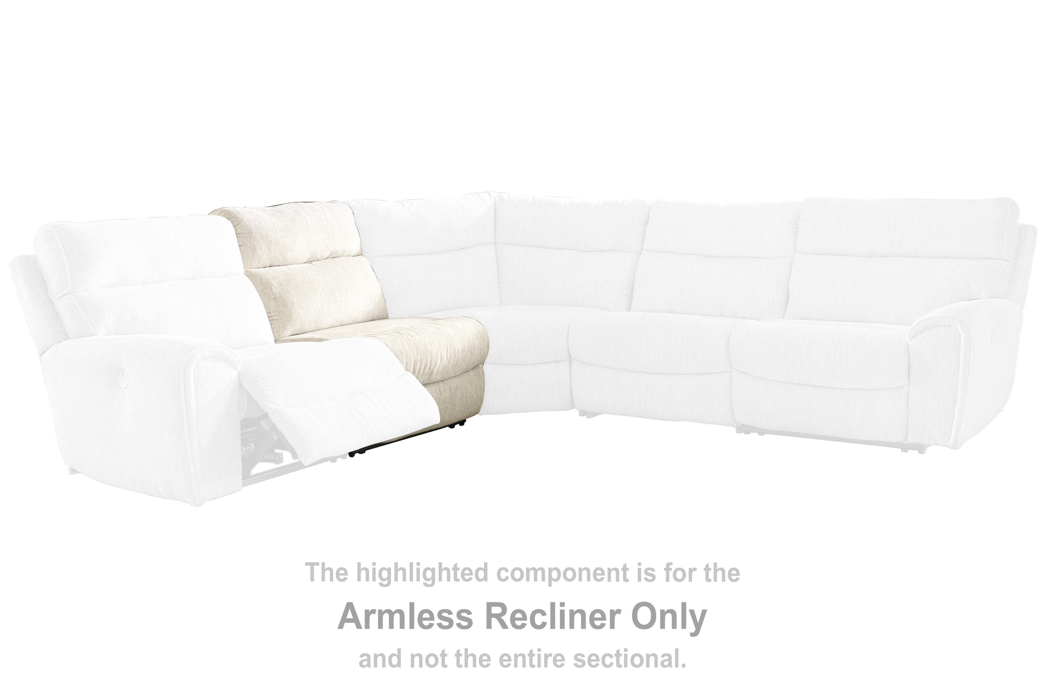 Signature Design by Ashley Living Room Critic's Corner Armless Recliner