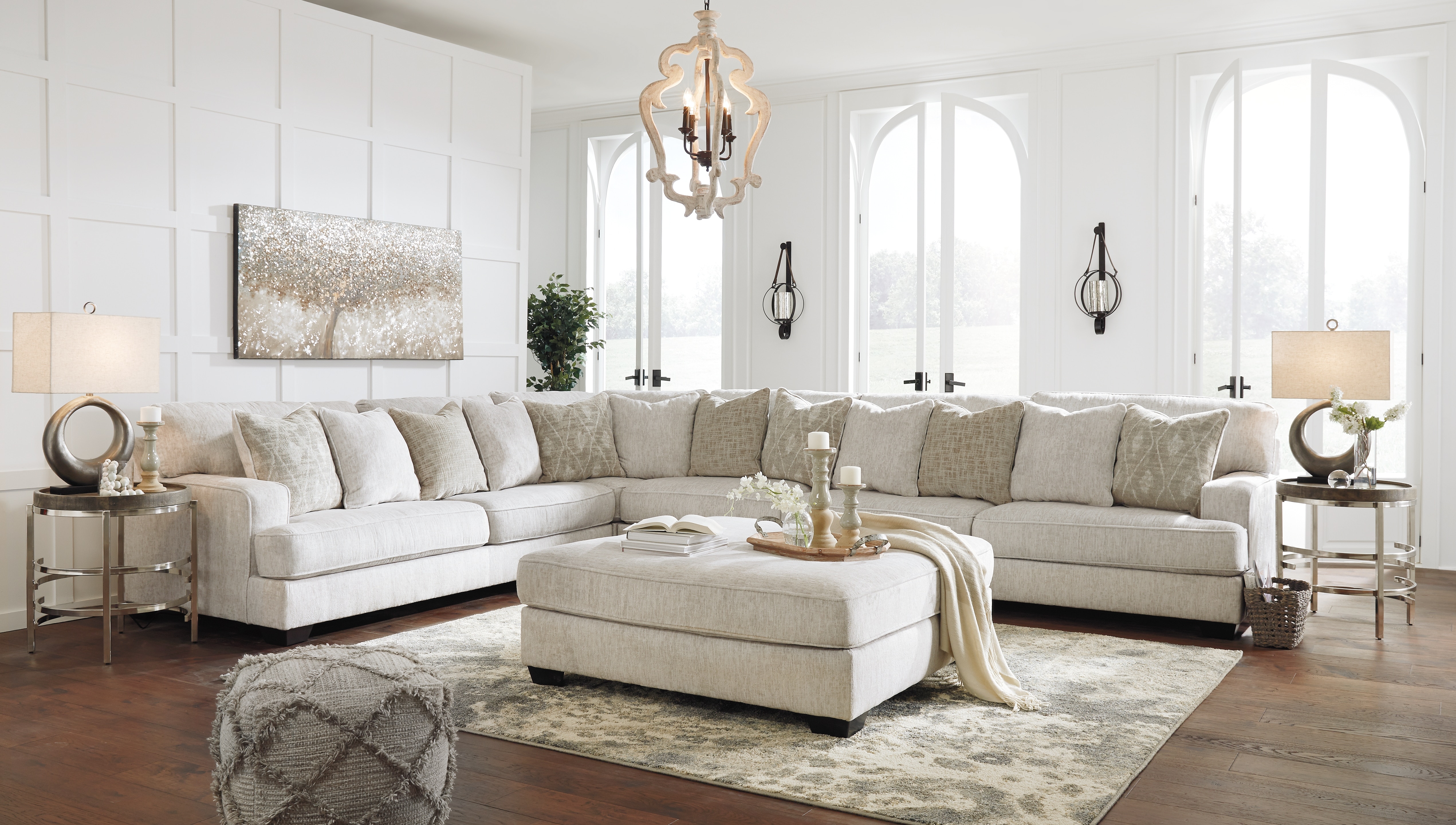 Signature Design by Ashley Living Room Rawcliffe 4-Piece Sectional