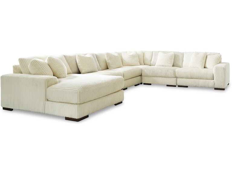 Signature Design by Ashley Lindyn Ivory 6-Piece Sectional with Chaise 21104S11 21104S11