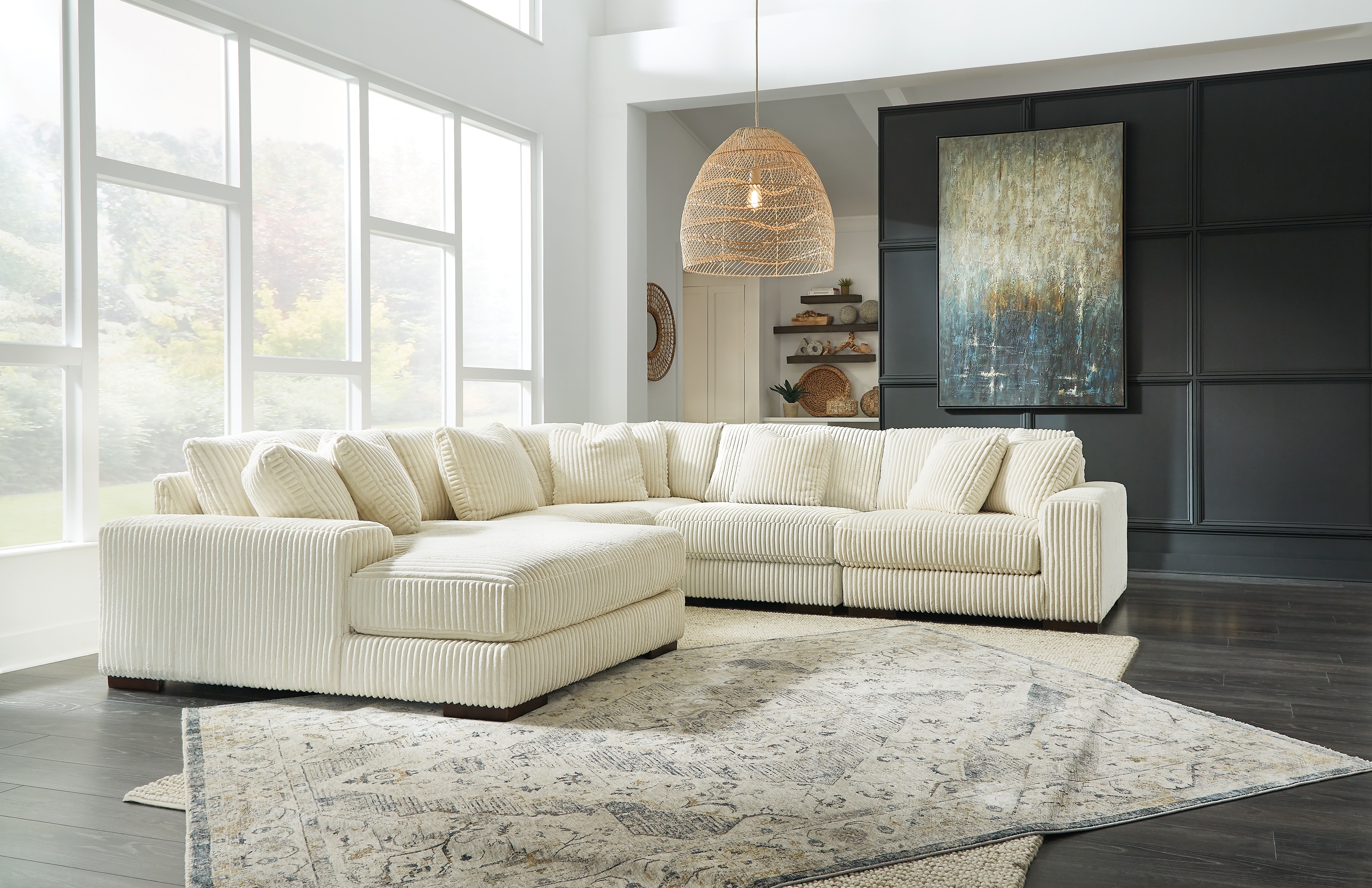 Ashley Lindyn Lindyn 5-Piece Sectional With Chaise 21104S6 - Portland ...