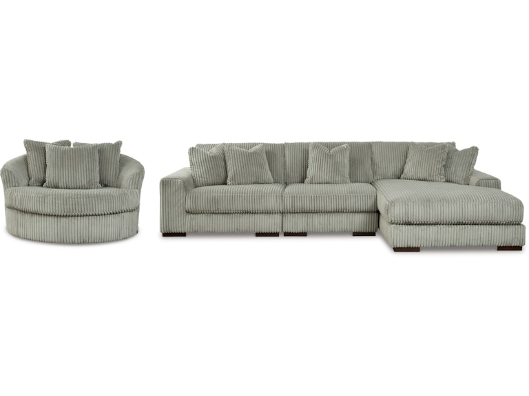 Signature Design by Ashley Lindyn 3-Piece Sectional and Chair 21105U1