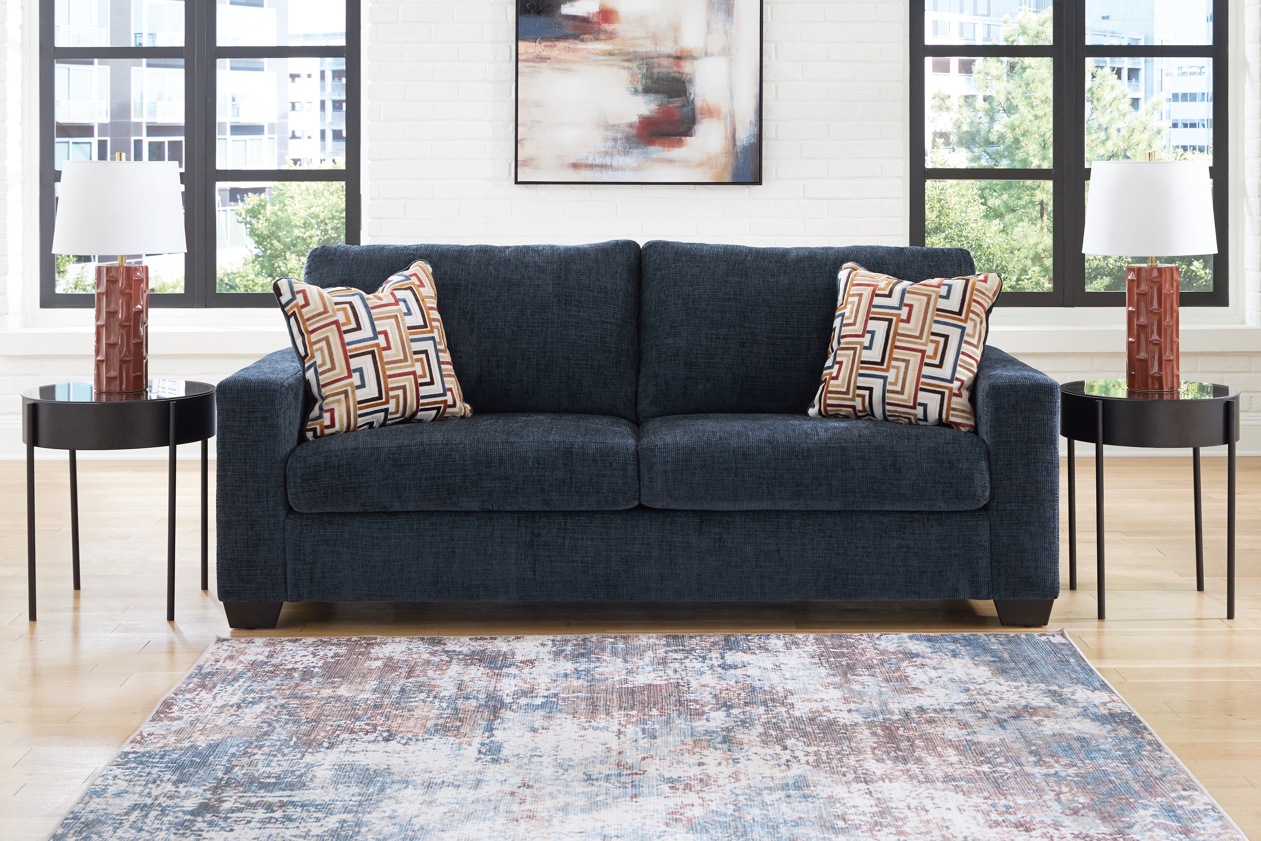 Ashley furniture light blue sofa online