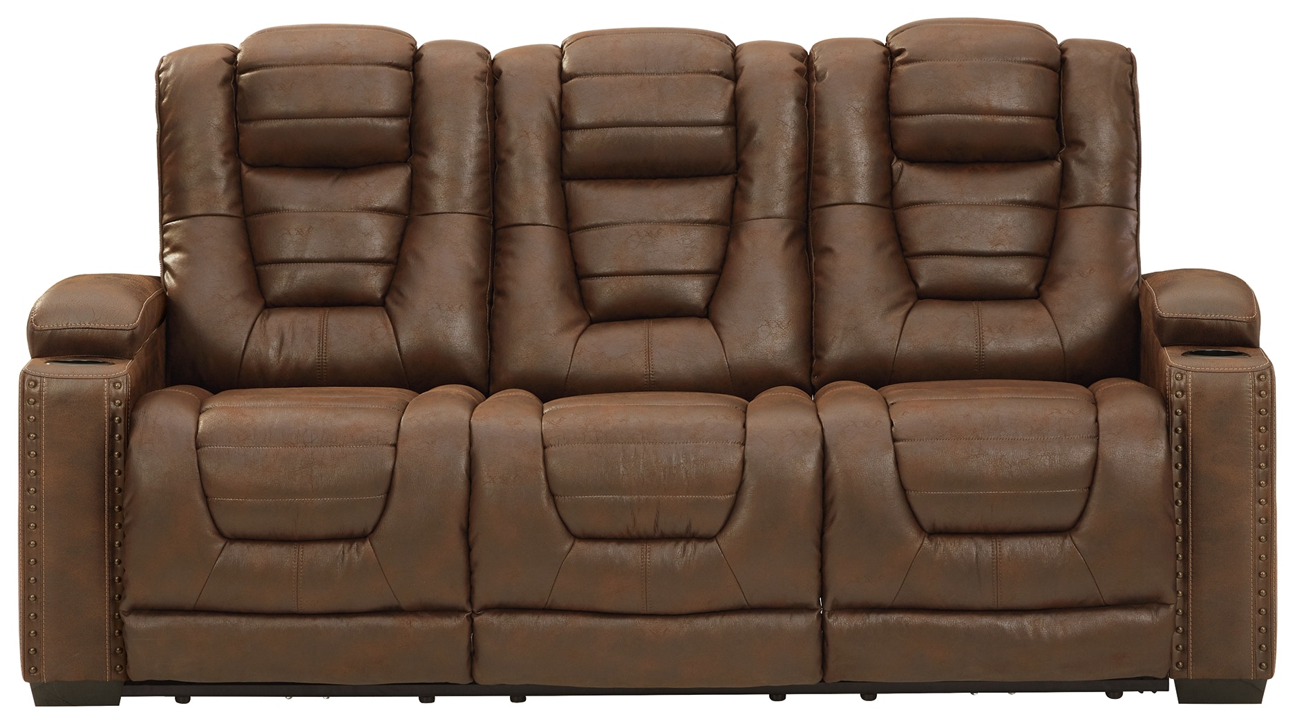 Ashley power reclining discount sofa with power headrest