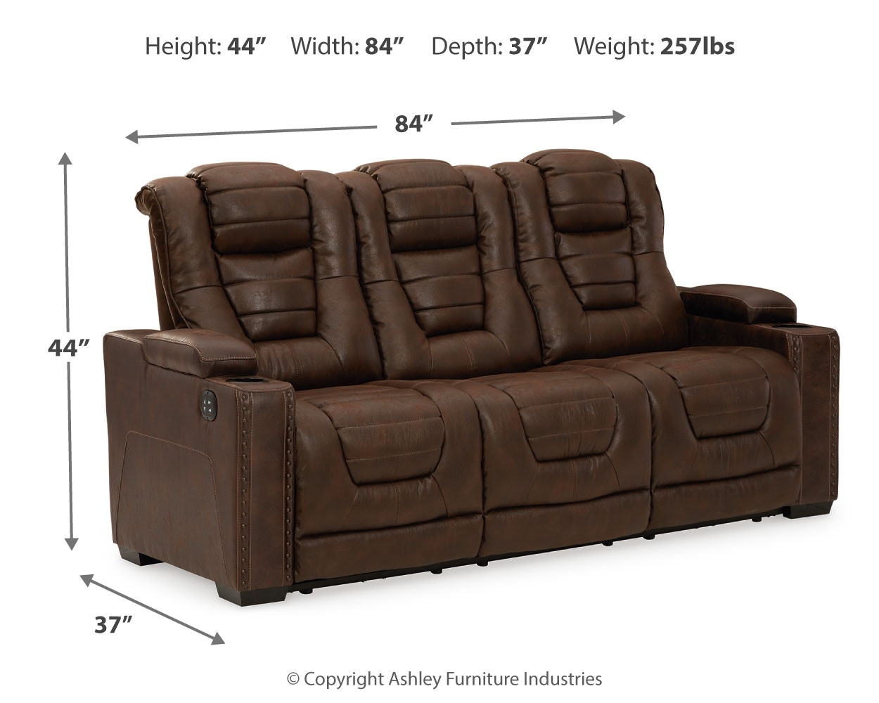 Ashley Owner s Box Power Reclining Sofa 2450515