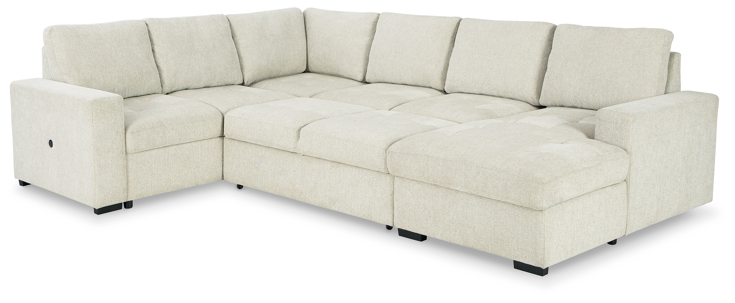 3 piece deals fabric sleeper sectional