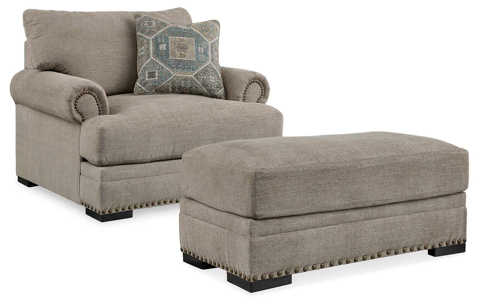 gamicraft バルサミノー Benchcraft Living Room Galemore Oversized Chair and Ottoman