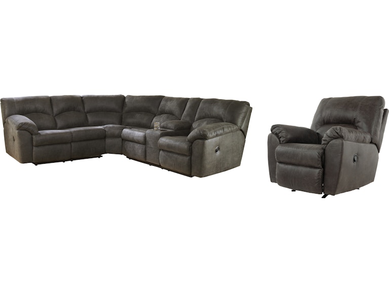 Signature Design by Ashley Tambo 2-Piece Sectional with Recliner 27801U1