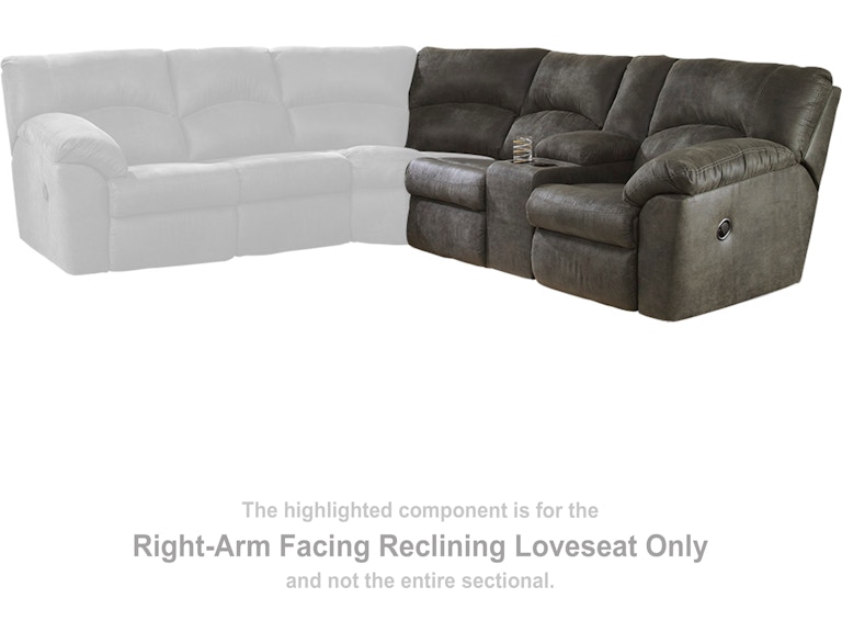 Signature Design by Ashley Tambo Right-Arm Facing Reclining Loveseat 2780149 at Woodstock Furniture & Mattress Outlet