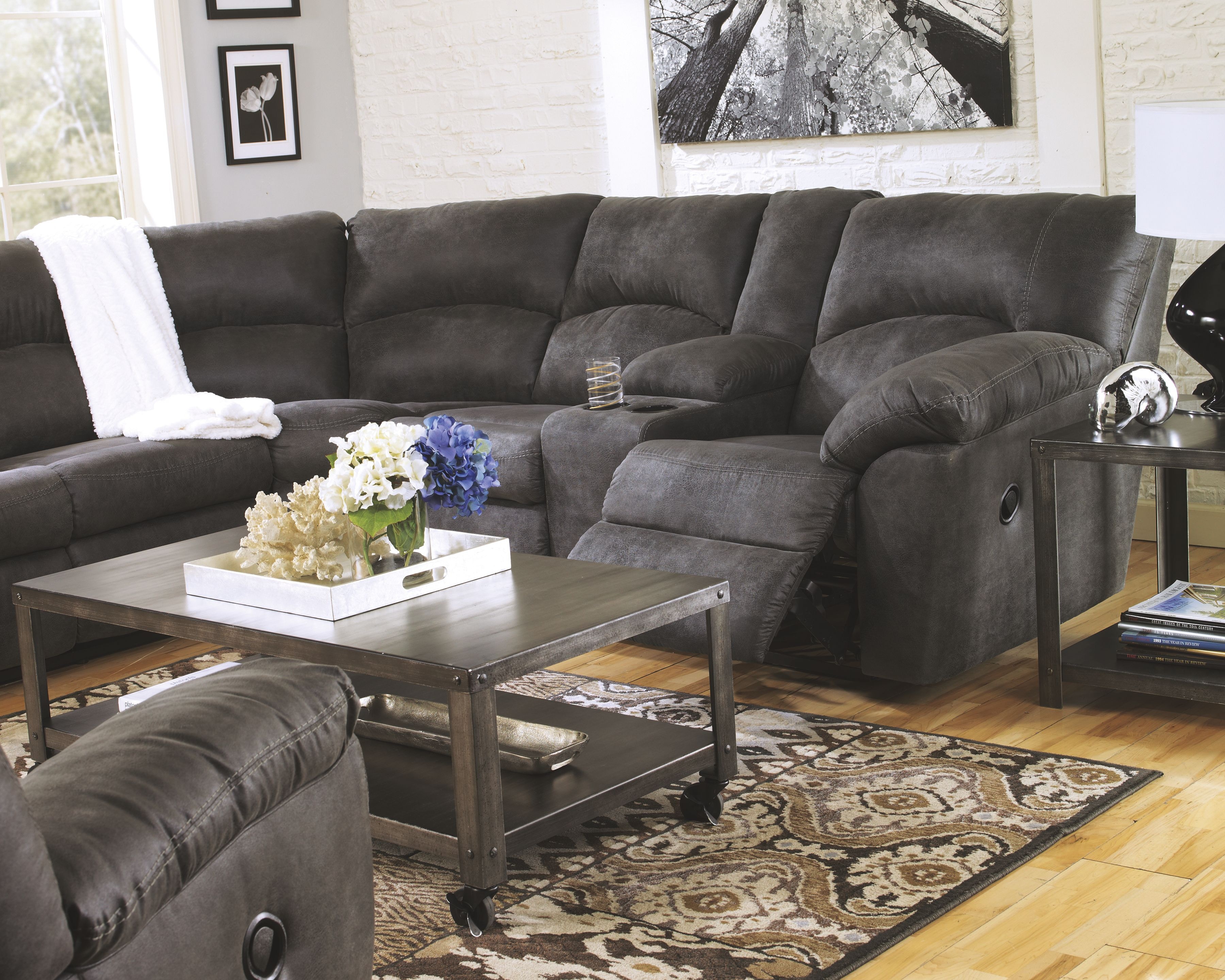 Tambo Pewter 2 Pc. Reclining Sectional by Signature Design by Ashley