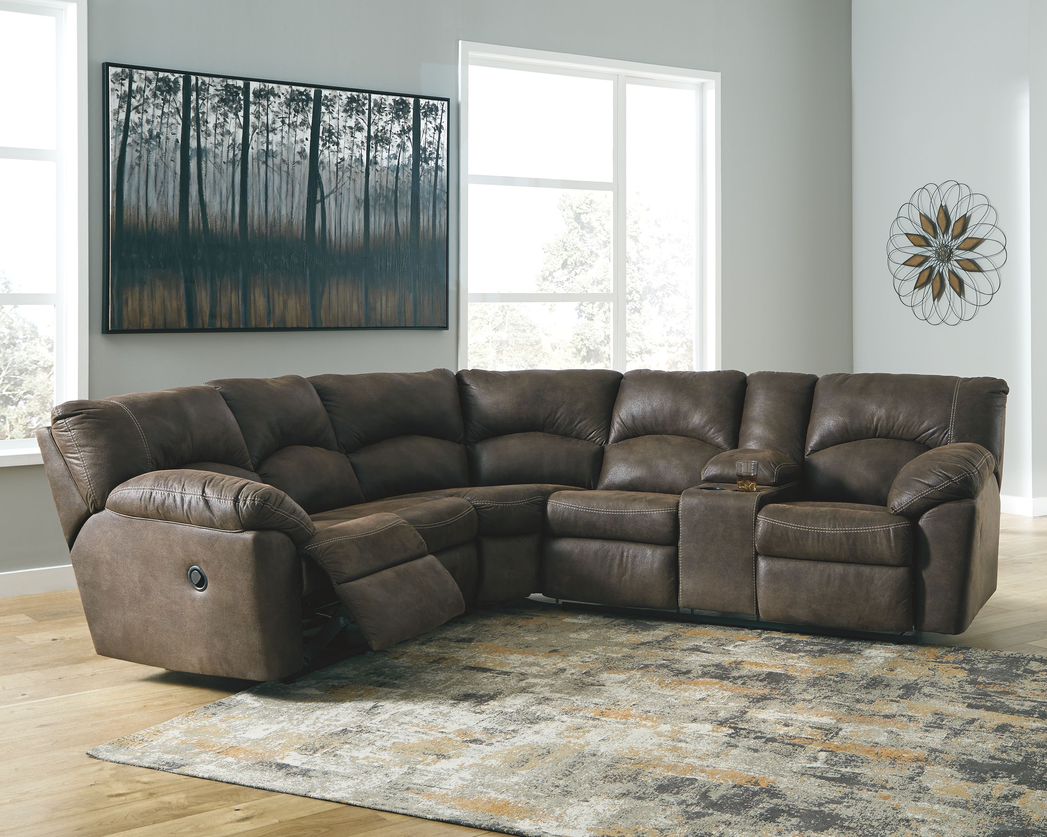 Signature Design by Ashley Living Room Tambo 2Piece Reclining