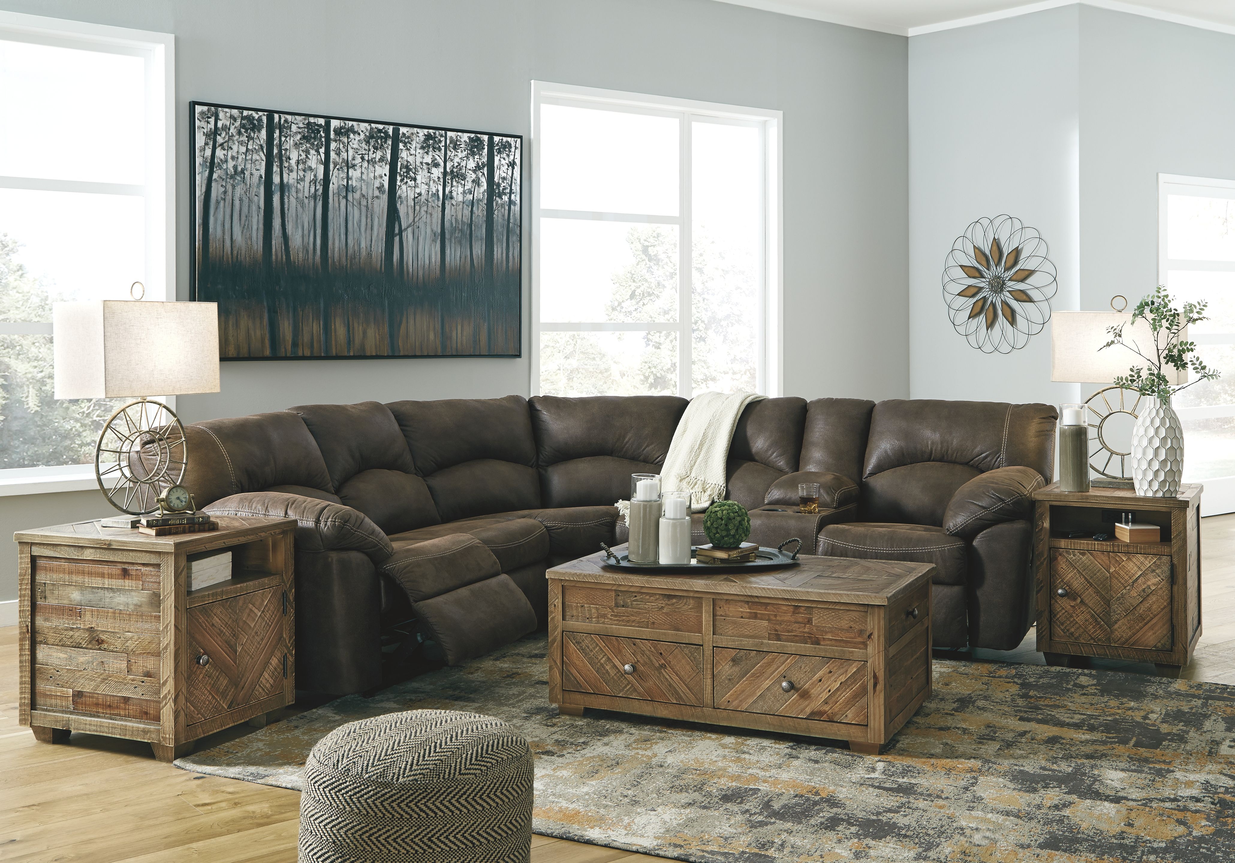 Ashley furniture on sale pewter sectional