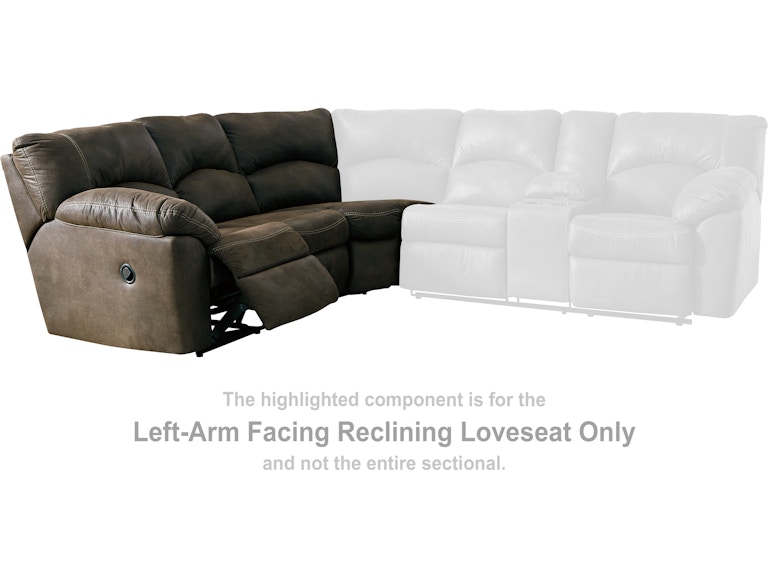 Signature Design by Ashley Tambo Left-Arm Facing Reclining Loveseat 2780248 at Woodstock Furniture & Mattress Outlet