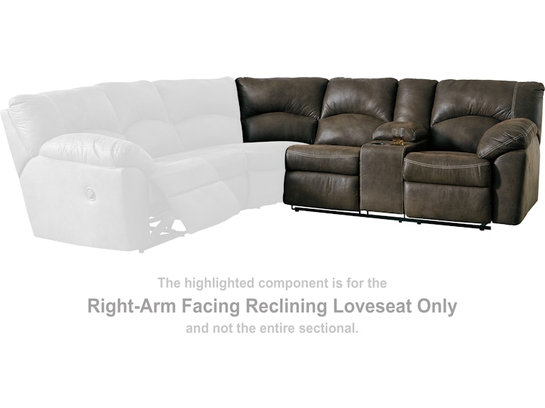 Signature Design by Ashley Tambo Right-Arm Facing Reclining Loveseat 2780249 at Woodstock Furniture & Mattress Outlet