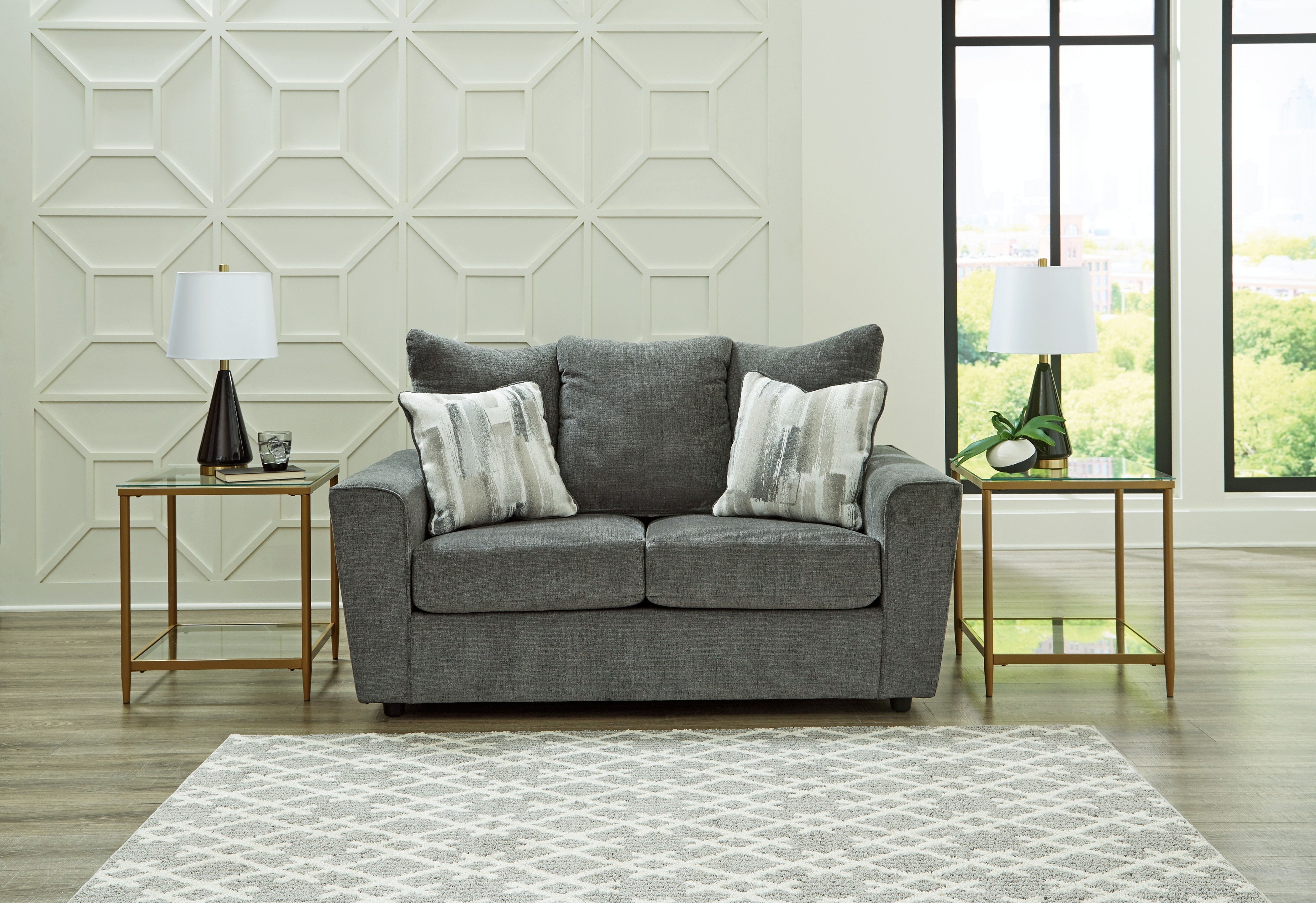 Signature Design by Ashley Living Room Stairatt Loveseat 2850235