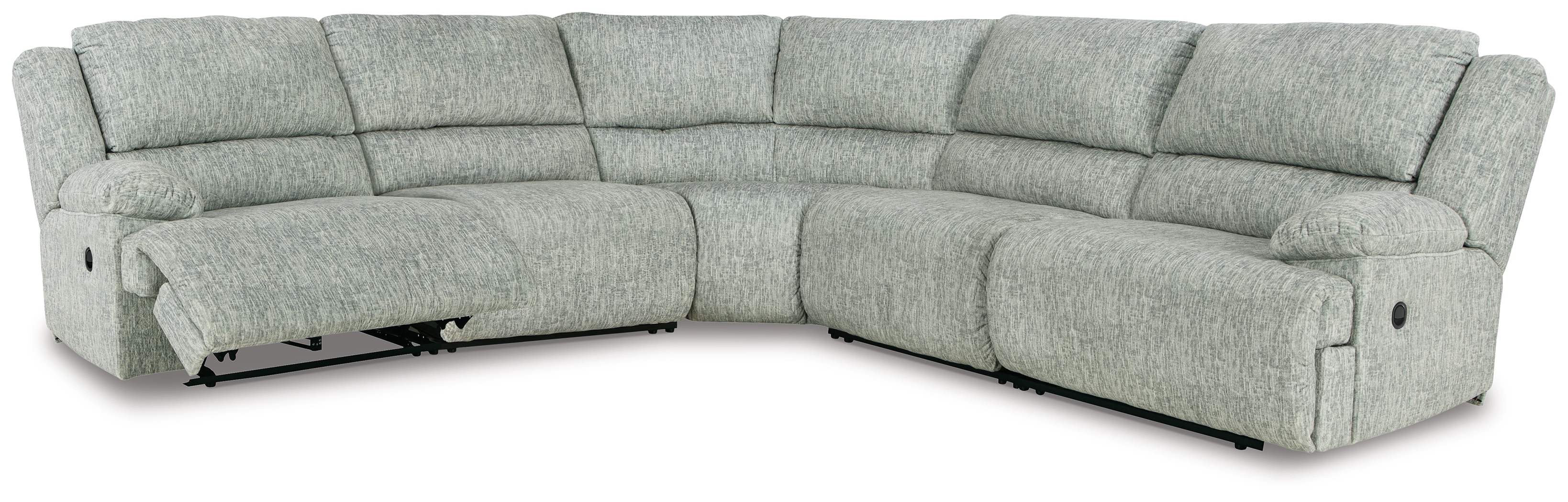 5 piece on sale reclining sectional