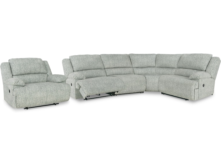 Signature Design by Ashley McClelland 4-Piece Reclining Sectional and Oversized Recliner 29302U6