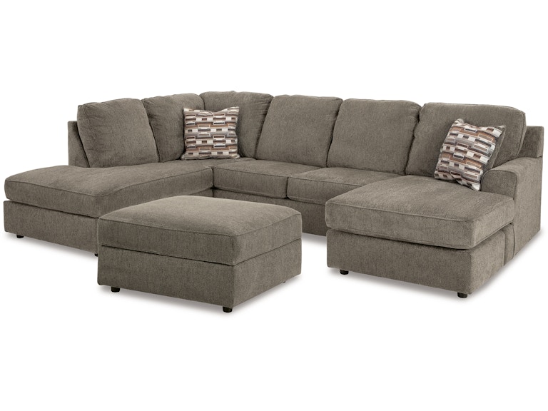 Signature Design by Ashley O'Phannon 2-Piece Sectional and Ottoman 29402U1