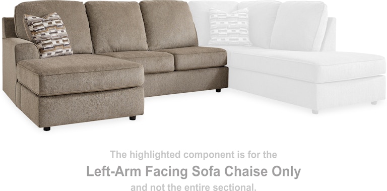 Signature Design by Ashley O'Phannon Left-Arm Facing Sofa Chaise at Woodstock Furniture & Mattress Outlet