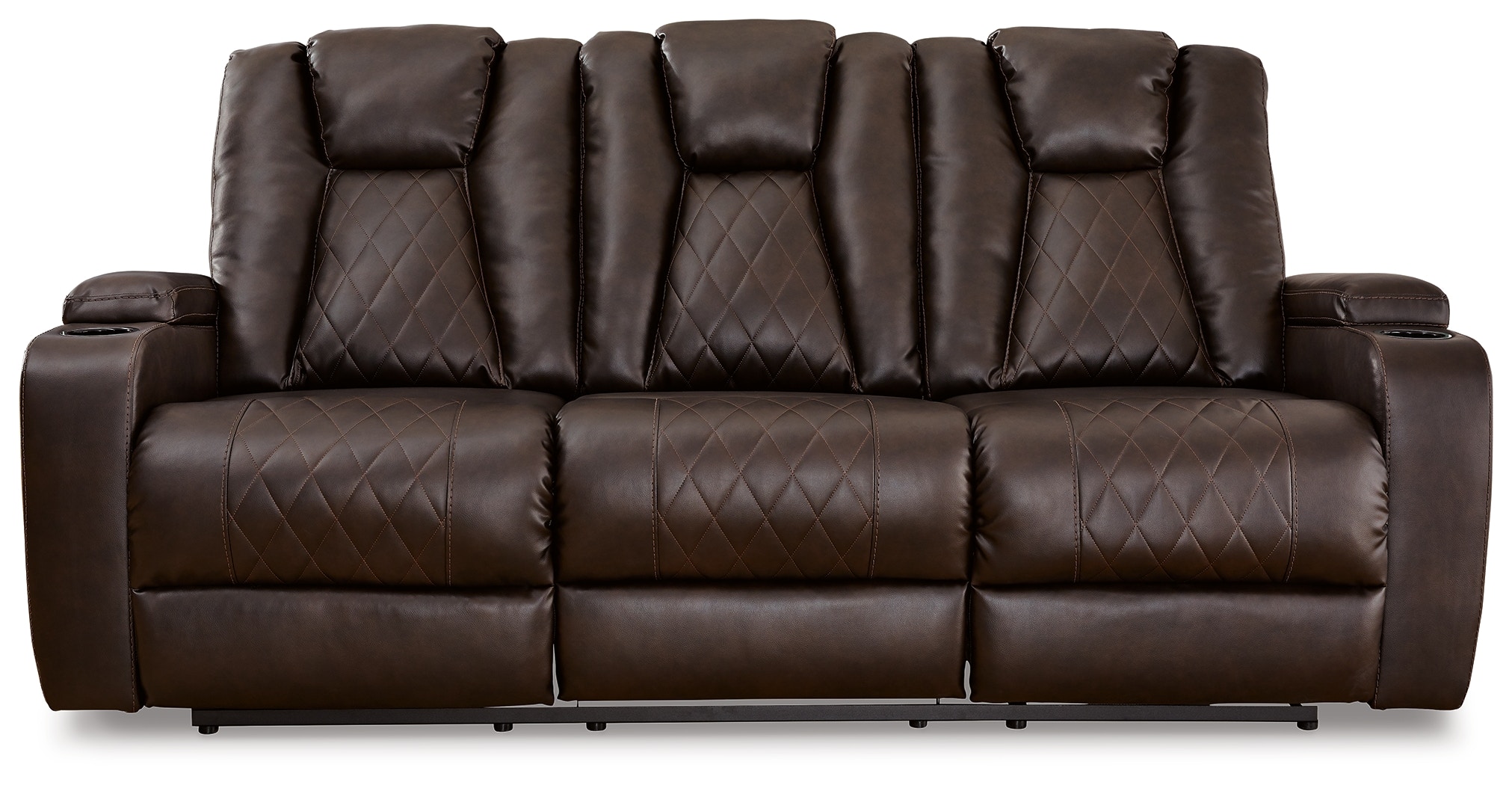 Ashley Mancin Mancin Reclining Sofa with Drop Down Table 2970389  