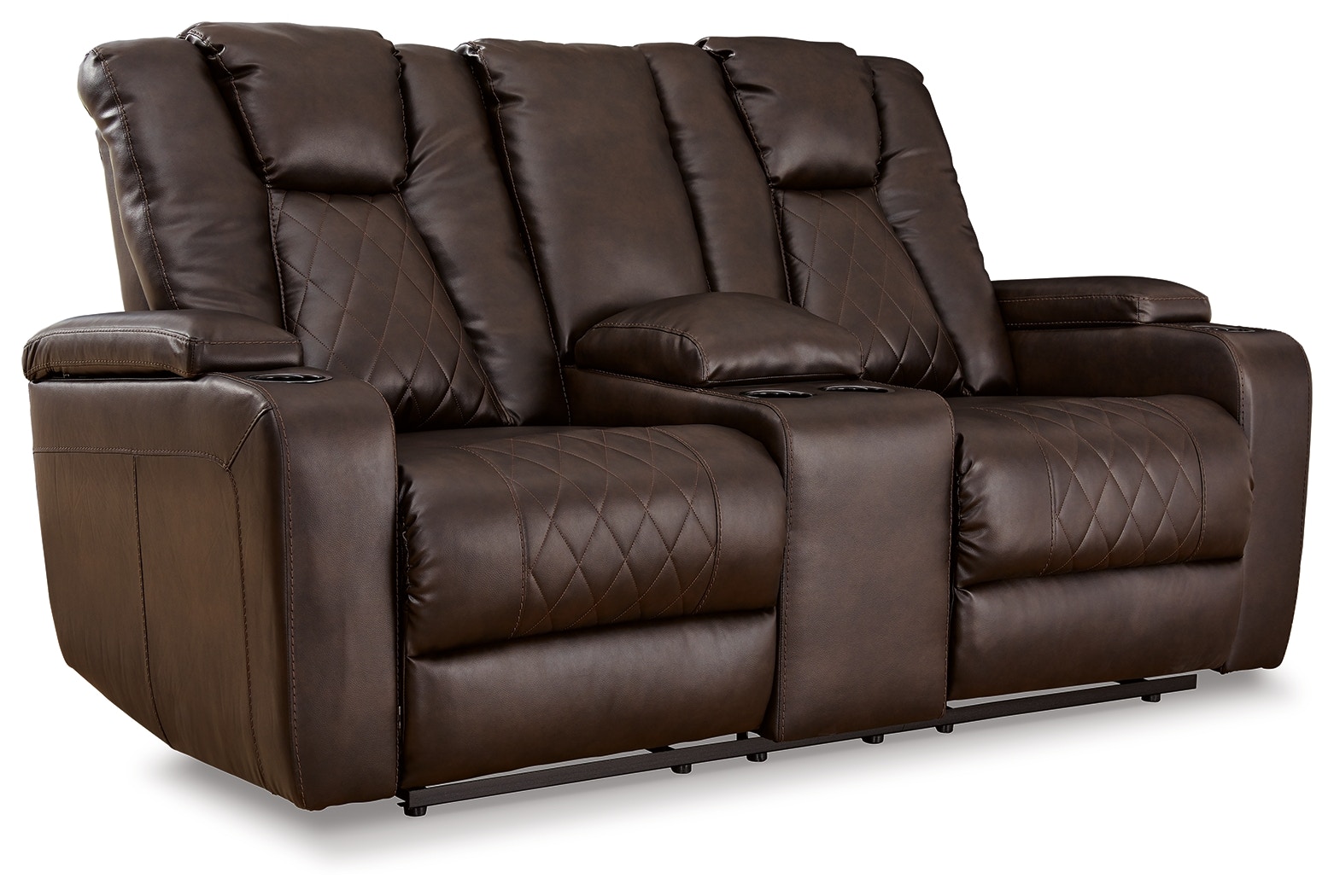 Ashley Mancin Mancin Reclining Loveseat with Console 2970394  