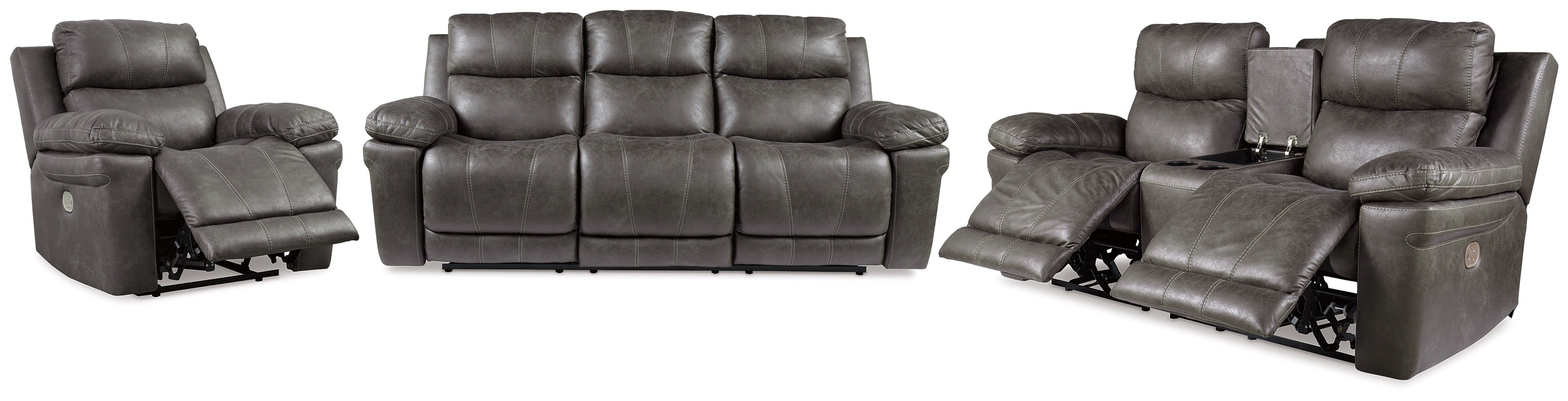 Ashley Erlangen Erlangen Power Reclining Sofa, Loveseat and Recliner