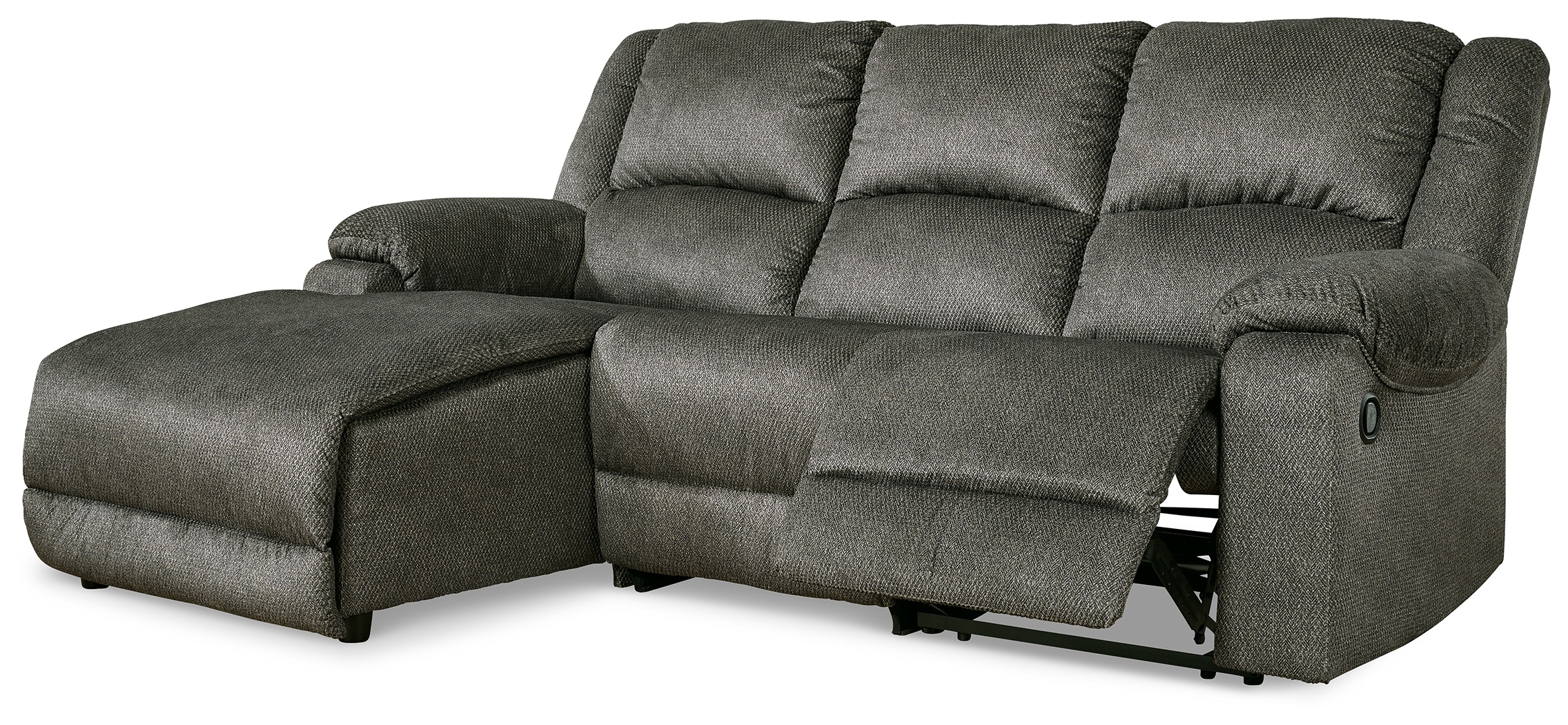 Ashley reclining sectional on sale with chaise