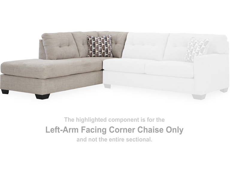 Signature Design by Ashley Mahoney Pebble Left-Arm Facing Corner Chaise 3100416 at Woodstock Furniture & Mattress Outlet