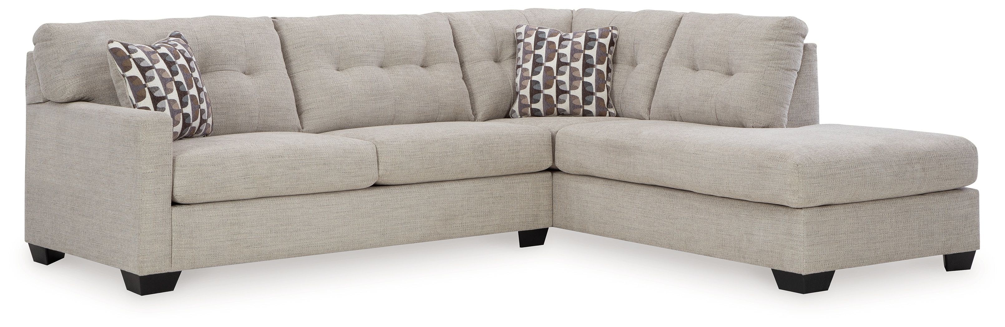 Ashley 2 piece sectional deals with chaise