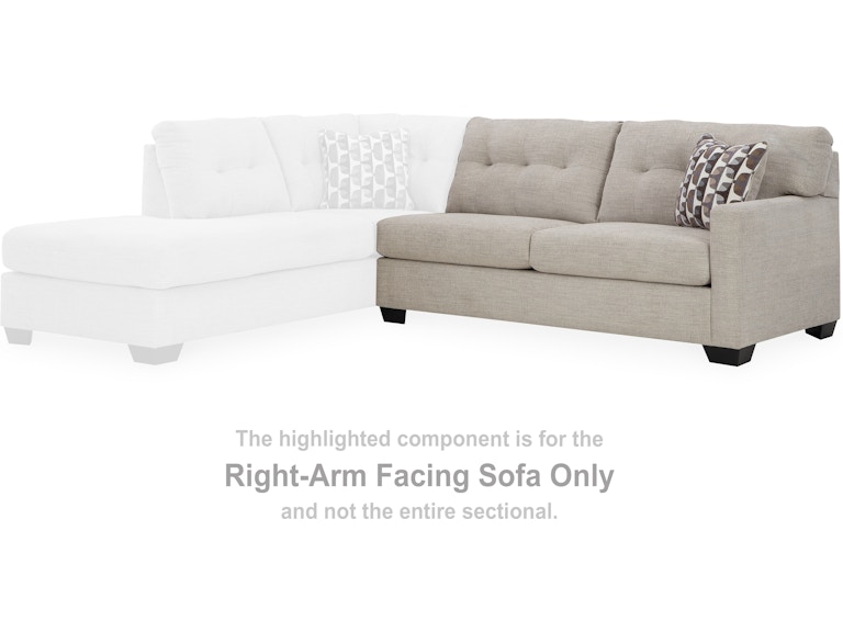 Signature Design by Ashley Mahoney Pebble Right-Arm Facing Sofa 3100467 at Woodstock Furniture & Mattress Outlet