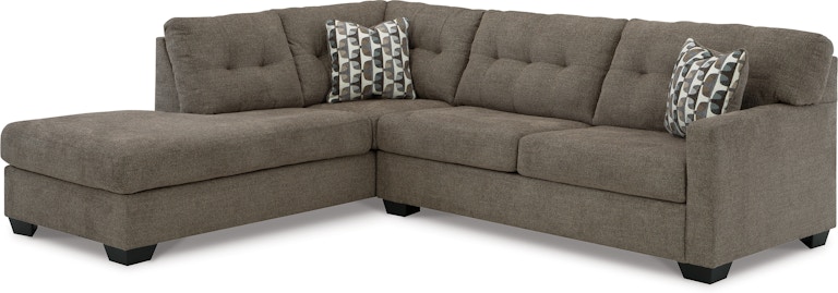 Signature Design by Ashley Mahoney Chocolate 2-Piece Sectional with Chaise 31005S1 588708070