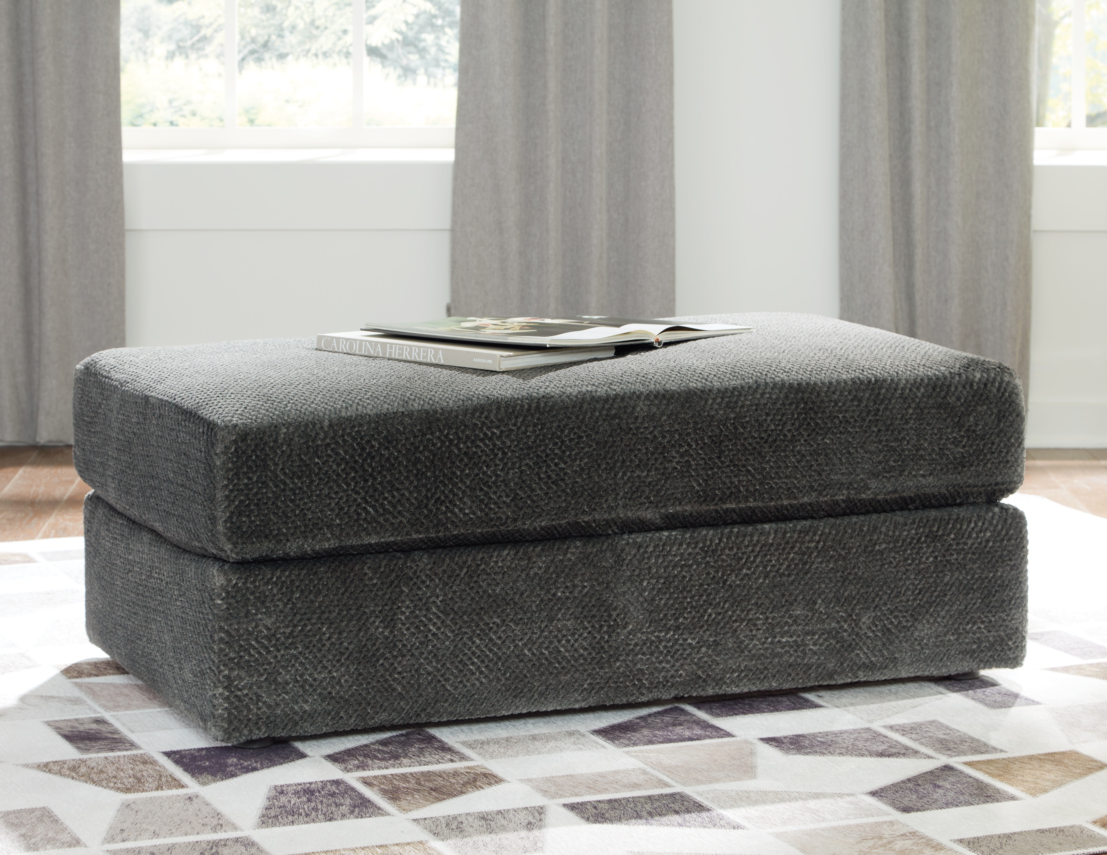 Signature Design by Ashley Living Room Karinne Oversized Accent Ottoman 3140208 iFurnish