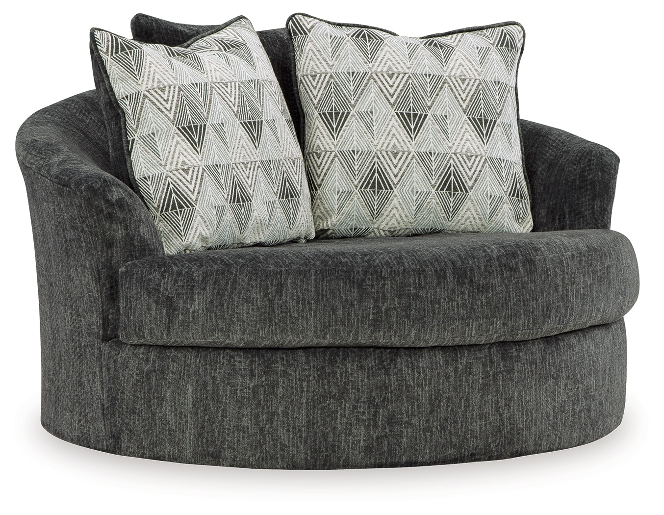 Ashley round swivel discount chair