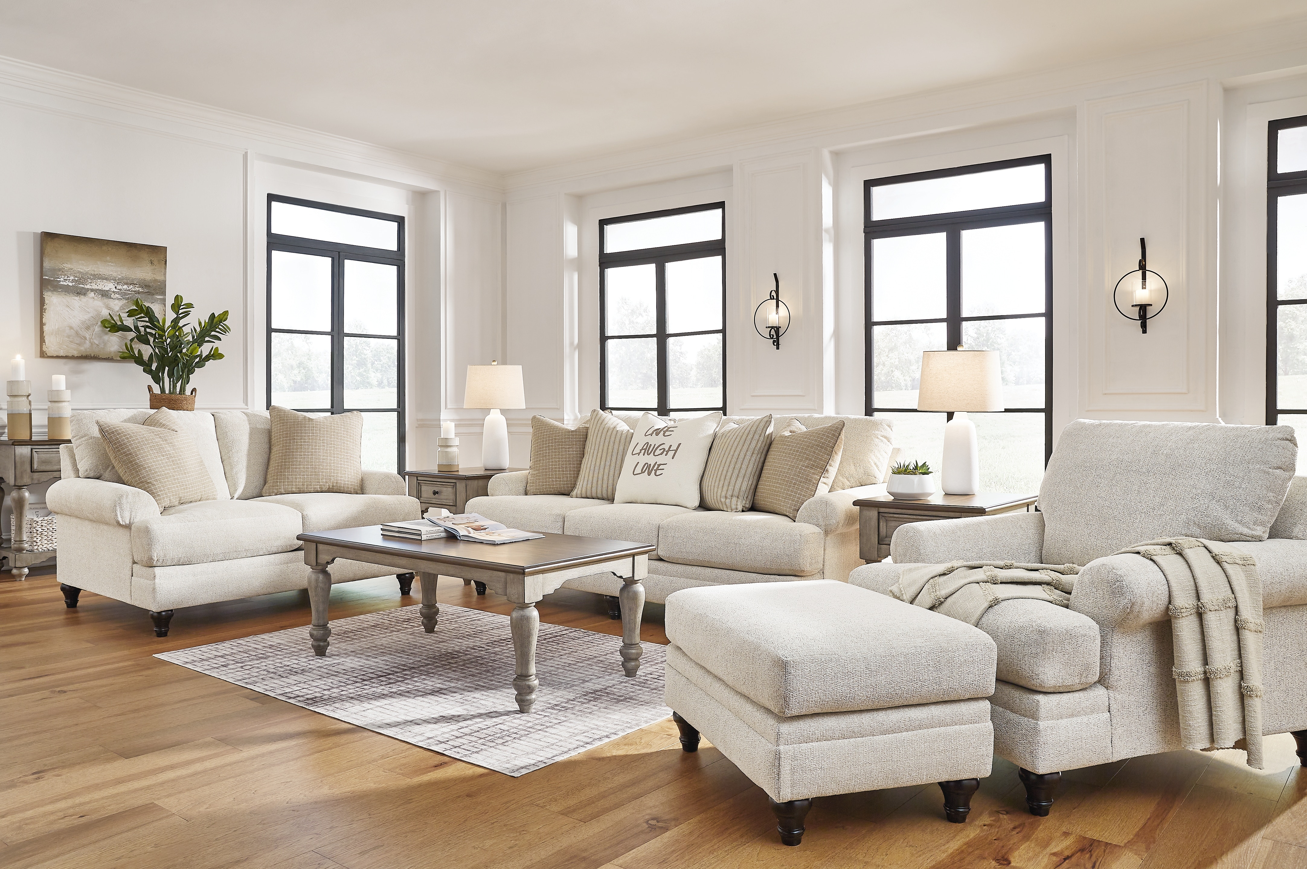 Signature Design by Ashley Living Room Valerani Sofa, Loveseat 