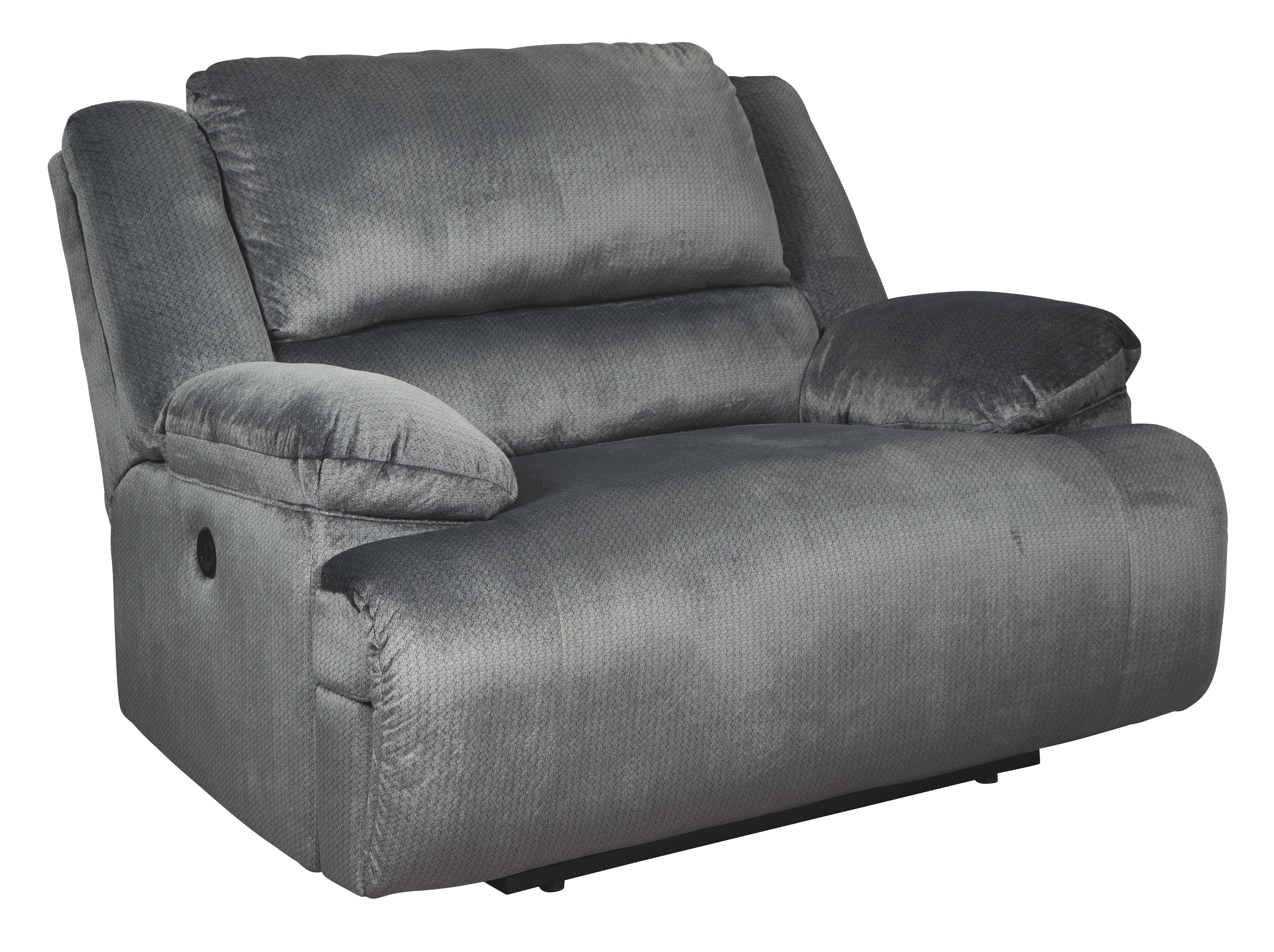 Grey oversized deals recliner chair